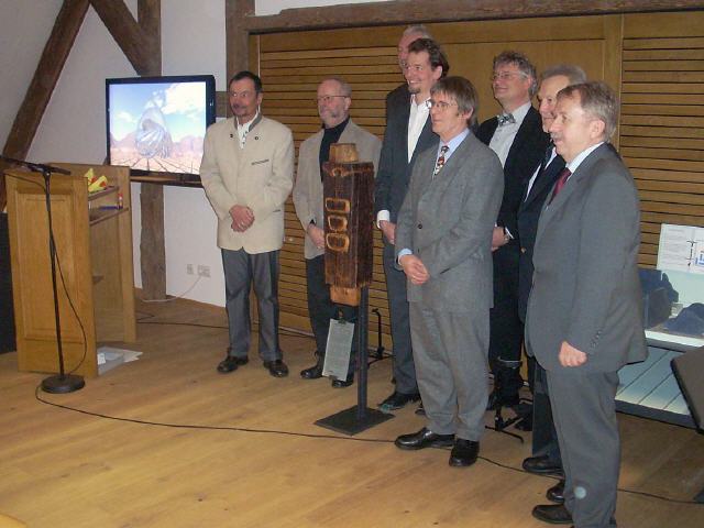 Aufstellung zum Pressephoto