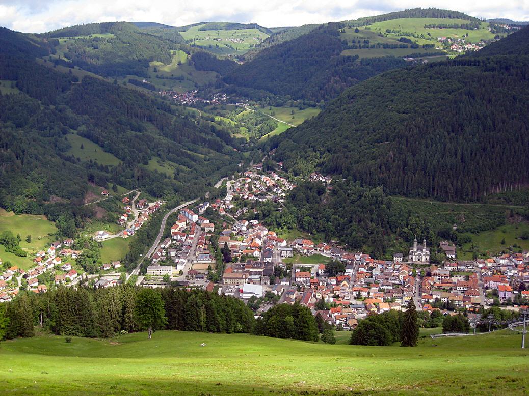 Blick vom Gisiboden auf Todtnau